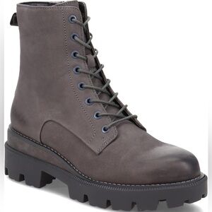 Sam Edelman Women's Garret Platform Combat Boot Moonlight Grey/Black doc martens